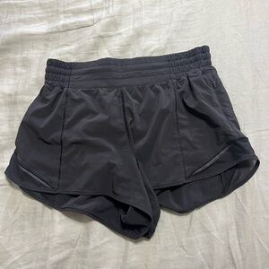 Lululemon black Hotty Hot High-Rise shorts 2.5” inseam, size 8, $30